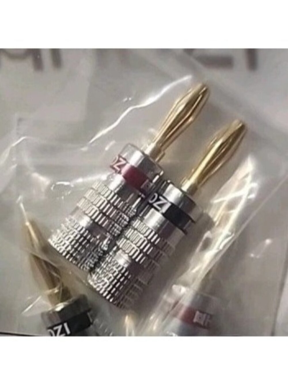 HHDZI Silver Audio Banana Cables 12 Pairs Speaker Jack Connector